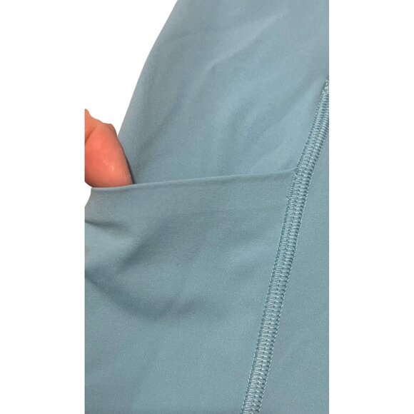 LULULEMON Utility Blue Wunder Under Train High-Rise Pocket 6" Spandex Shorts 6 - Picture 5 of 8